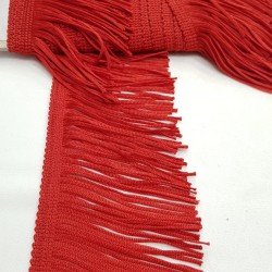 Kırmızı İthal Şerit Püskül 15 cm ( 1 mt )-SP-1008 Kırmızı İthal Şerit Püskül 15 cm ( 1 mt )-SP-1008