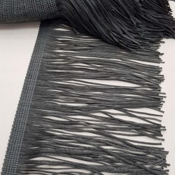 Siyah İthal Şerit Püskül 15 cm ( 1 mt )-SP-1017