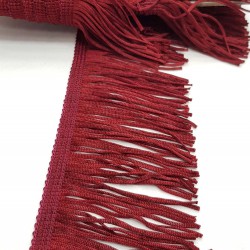 Bordo Saçak Şerit Püskül 8 cm 1 mt-SP-1028 Bordo Saçak Şerit Püskül 8 cm 1 mt-SP-1028