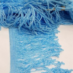 Turkuaz Saçak Şerit Püskül 10 cm 1 mt-SP-1044