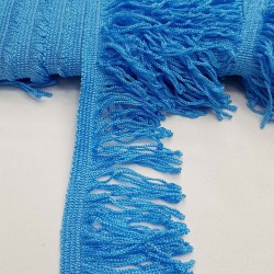 Mavi Saçak Şerit Püskül 7 cm 1 mt-SP-1049 Mavi Saçak Şerit Püskül 7 cm 1 mt-SP-1049