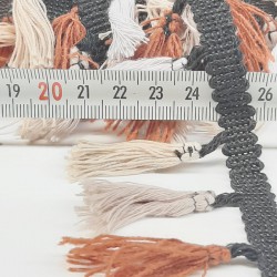 Renkli Pamuk Saçaklı Püskül-SP-1062 Renkli Pamuk Saçaklı Püskül-SP-1062