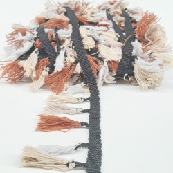 Renkli Pamuk Saçaklı Püskül-SP-1062 Renkli Pamuk Saçaklı Püskül-SP-1062