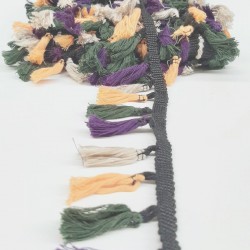 Karmaşık Renkli Pamuk Saçak Püskül-SP-1063 Karmaşık Renkli Pamuk Saçak Püskül-SP-1063