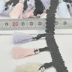 Pudra Krem Pamuk Saçak Püskül-SP-1066 Pudra Krem Pamuk Saçak Püskül-SP-1066