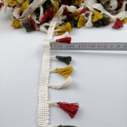 Karışık Renkli Saçak Püskül 2-SP-1076 Karışık Renkli Saçak Püskül 2-SP-1076