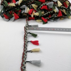 Karışık Renkli Saçak Püskül 4-SP-1078 Karışık Renkli Saçak Püskül 4-SP-1078