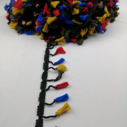 Karışık Renkli Saçak Püskül 7-SP-1081 Karışık Renkli Saçak Püskül 7-SP-1081