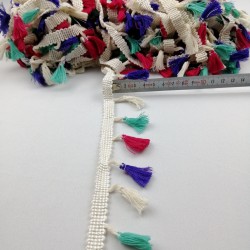 Karışık Renkli Saçak Püskül 8-SP-1082 Karışık Renkli Saçak Püskül 8-SP-1082