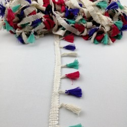 Karışık Renkli Saçak Püskül 8-SP-1082 Karışık Renkli Saçak Püskül 8-SP-1082