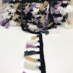 Lila Beyaz Krem Renkli Saçak Püskül-SP-1091 Lila Beyaz Krem Renkli Saçak Püskül-SP-1091