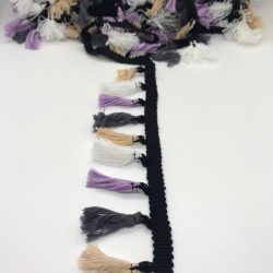 Lila Beyaz Krem Renkli Saçak Püskül-SP-1091 Lila Beyaz Krem Renkli Saçak Püskül-SP-1091