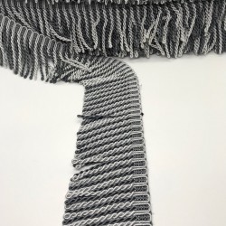 Siyah Krem Bulyon Saçak Püskül-SP-1100