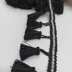 Siyah İncili Topuzlu Sa&ccedil;ak P&uuml;sk&uuml;l-SP-1105