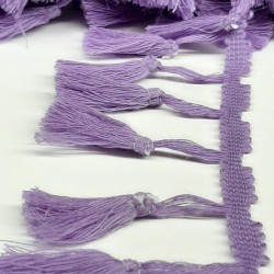 Lila Pamuk Saçak Şerit Püskül-SP-1116 Lila Pamuk Saçak Şerit Püskül-SP-1116