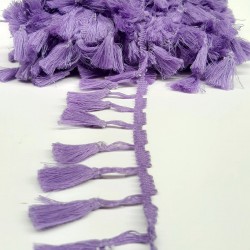 Lila Pamuk Saçak Şerit Püskül-SP-1116 Lila Pamuk Saçak Şerit Püskül-SP-1116