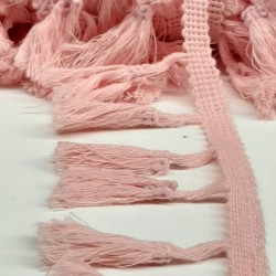 Pudra Pamuk Saçak Şerit Püskül-SP-1120 Pudra Pamuk Saçak Şerit Püskül-SP-1120