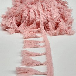 Pudra Pamuk Saçak Şerit Püskül-SP-1120 Pudra Pamuk Saçak Şerit Püskül-SP-1120