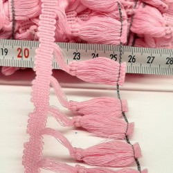 Pembe Pamuk Saçak Şerit Püskül-SP-1126 Pembe Pamuk Saçak Şerit Püskül-SP-1126