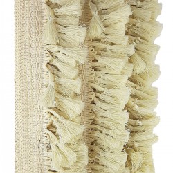 Krem Topuzlu Saçak Püskül-SP-1133