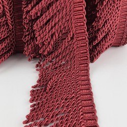 Bordo Bulyon Burgulu Saçak Püskül-SP-1136