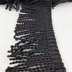 Siyah Bulyon Burgulu Saçak Püskül-SP-1138