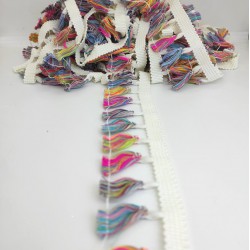 Rengarenk Saçak Pamuk Püskül-SP-1141 Rengarenk Saçak Pamuk Püskül-SP-1141