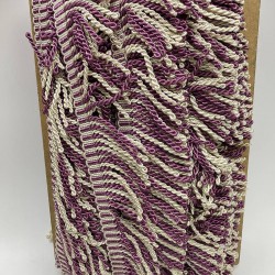 Mürdüm Krem Bulyon Saçak Püskül-SP-1146