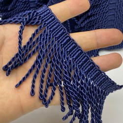 Lacivert Bulyon Saçak Püskül-SP-1150