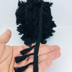 Siyah Pamuk Saçak Püskül-SP-1159