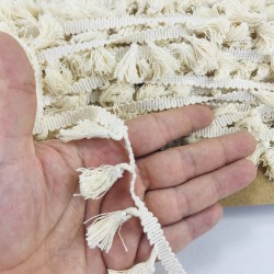 Krem Pamuk Saçak Püskül-SP-1181 Krem Pamuk Saçak Püskül-SP-1181