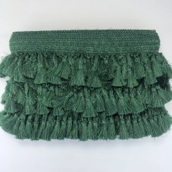 Koyu Yeşil Topuzlu Saçak Püskül-SP-1183