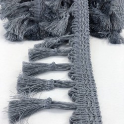 Gri Topuzlu Saçak Püskül-SP-1184