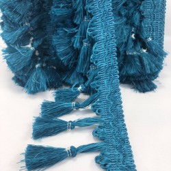 Petrol Yeşil Topuzlu Saçak Püskül-SP-1186