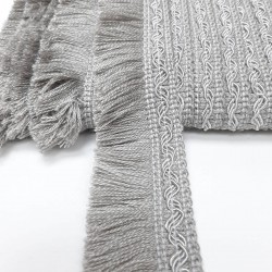 Gri İp Püskül Saçak Şerit-SP-1190 Gri İp Püskül Saçak Şerit-SP-1190