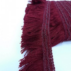 Bordo İp Püskül Saçak Şerit-SP-1195 Bordo İp Püskül Saçak Şerit-SP-1195