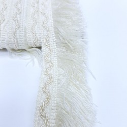 Kırık Beyaz İp Püskül Saçak Şerit-SP-1197 Kırık Beyaz İp Püskül Saçak Şerit-SP-1197