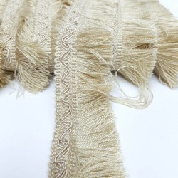 Bej İp Püskül Saçak Şerit-SP-1198 Bej İp Püskül Saçak Şerit-SP-1198