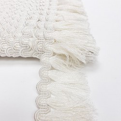 Krem Su Yolu Detaylı Şerit Püskül-SP-1207 Krem Su Yolu Detaylı Şerit Püskül-SP-1207