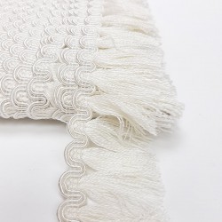 Krem Su Yolu Detaylı Şerit Püskül-SP-1207 Krem Su Yolu Detaylı Şerit Püskül-SP-1207