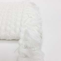 Beyaz Su Yolu Detaylı Şerit Püskül-SP-1210 Beyaz Su Yolu Detaylı Şerit Püskül-SP-1210