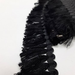 Siyah Su Yolu Detaylı Şerit Püskül-SP-1211 Siyah Su Yolu Detaylı Şerit Püskül-SP-1211