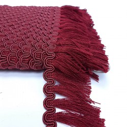 Bordo Su Yolu Detaylı Şerit Püskül-SP-1213 Bordo Su Yolu Detaylı Şerit Püskül-SP-1213