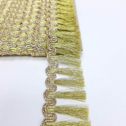 Altın Sarısı Su Yolu Detaylı Şerit Püskül-SP-1214 Altın Sarısı Su Yolu Detaylı Şerit Püskül-SP-1214