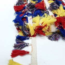 Sarı Lacivert Pamuk Saçak Püskül-SP-1215