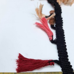 Somon Kırmızı Pamuk Saçak Püskül-SP-1216 Somon Kırmızı Pamuk Saçak Püskül-SP-1216