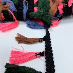 Pembe Kahve Pamuk Saçak Püskül-SP-1217 Pembe Kahve Pamuk Saçak Püskül-SP-1217