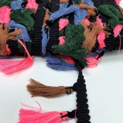 Pembe Kahve Pamuk Saçak Püskül-SP-1217 Pembe Kahve Pamuk Saçak Püskül-SP-1217