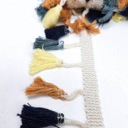 Kahve Sarı Pamuk Saçak Püskül-SP-1218 Kahve Sarı Pamuk Saçak Püskül-SP-1218