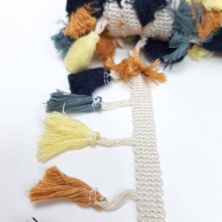 Kahve Sarı Pamuk Saçak Püskül-SP-1218 Kahve Sarı Pamuk Saçak Püskül-SP-1218